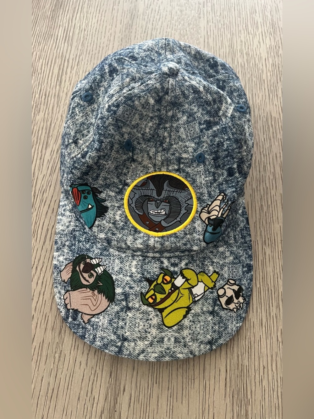 DreamWorks Blue Acid-Wash Kids Character Patch Cap